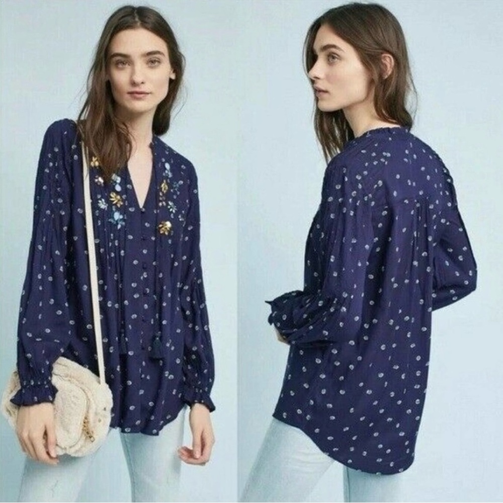 Anthropologie Vanessa Virginia Ashton Top- Size 0